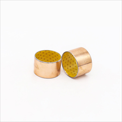 Manga amarilla de bronce rodada de POM Boundary Lubricating Bearings Flanged