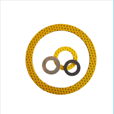 Manga amarilla de bronce rodada de POM Boundary Lubricating Bearings Flanged